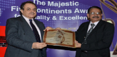 CIMP RECEIVED THE PRESTIGIOUS "THE MAJESTIC FIVE CONTINENTS AWARD FOR QUALITY AND EXCELLENCE" IN GENEVA, SWITZERLAND ON 18TH NOVEMBER, 2013